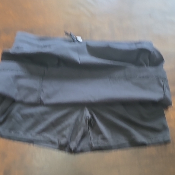 Te Verde Gray Mini Athletic Skirt with Tie Front - Picture 3 of 5